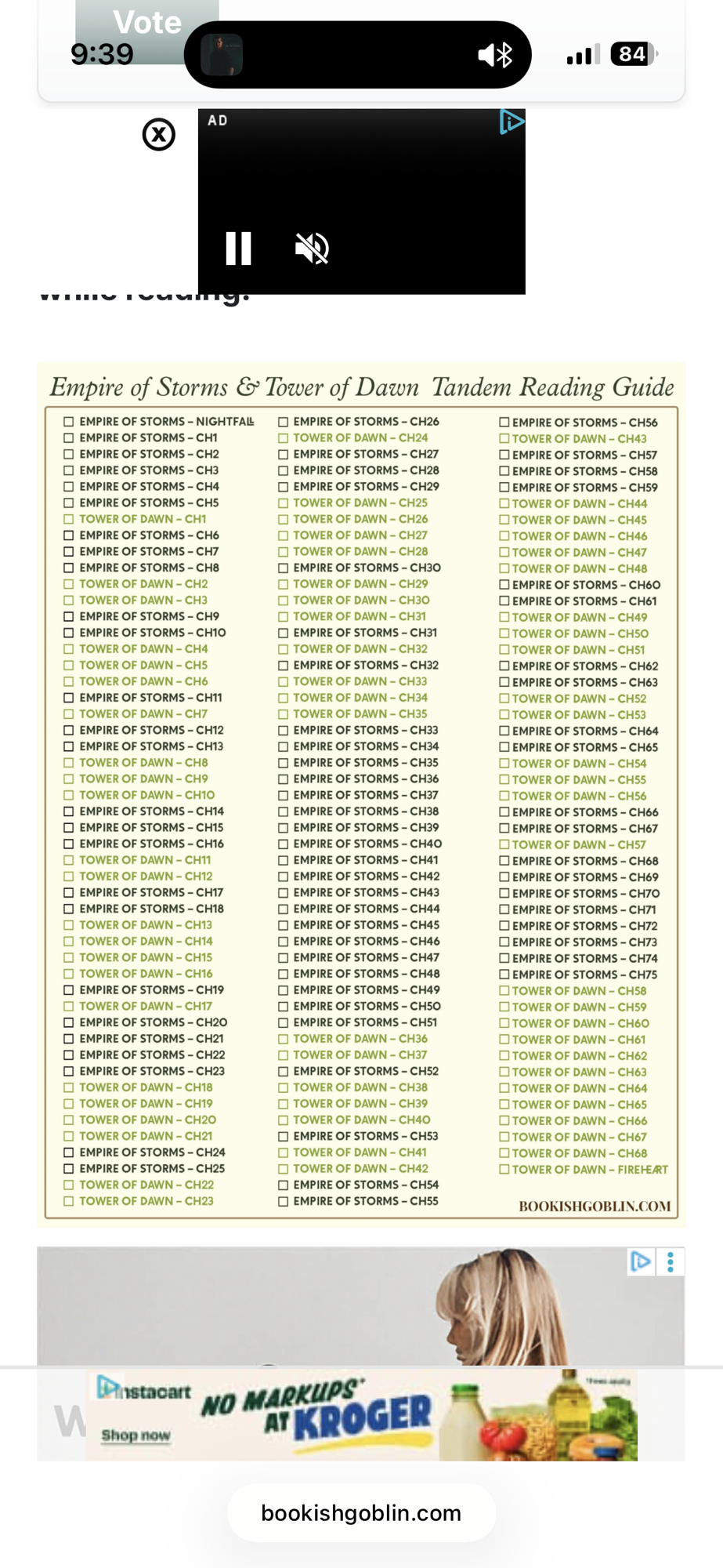 Reading order for SJM